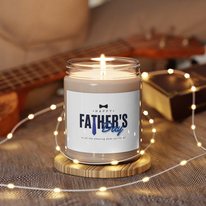 Father's Day Scented Soy Candle Gift, 9oz