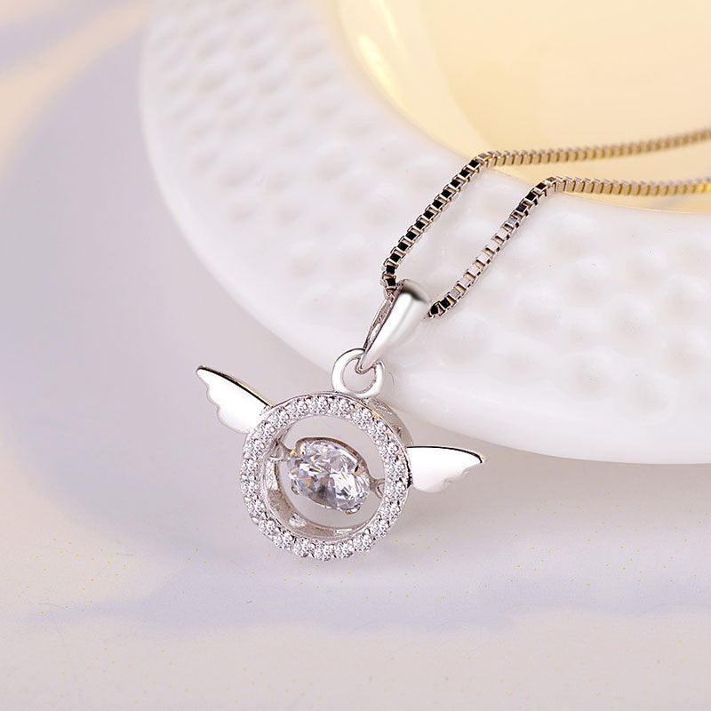 Heartbeat Angel Pendant