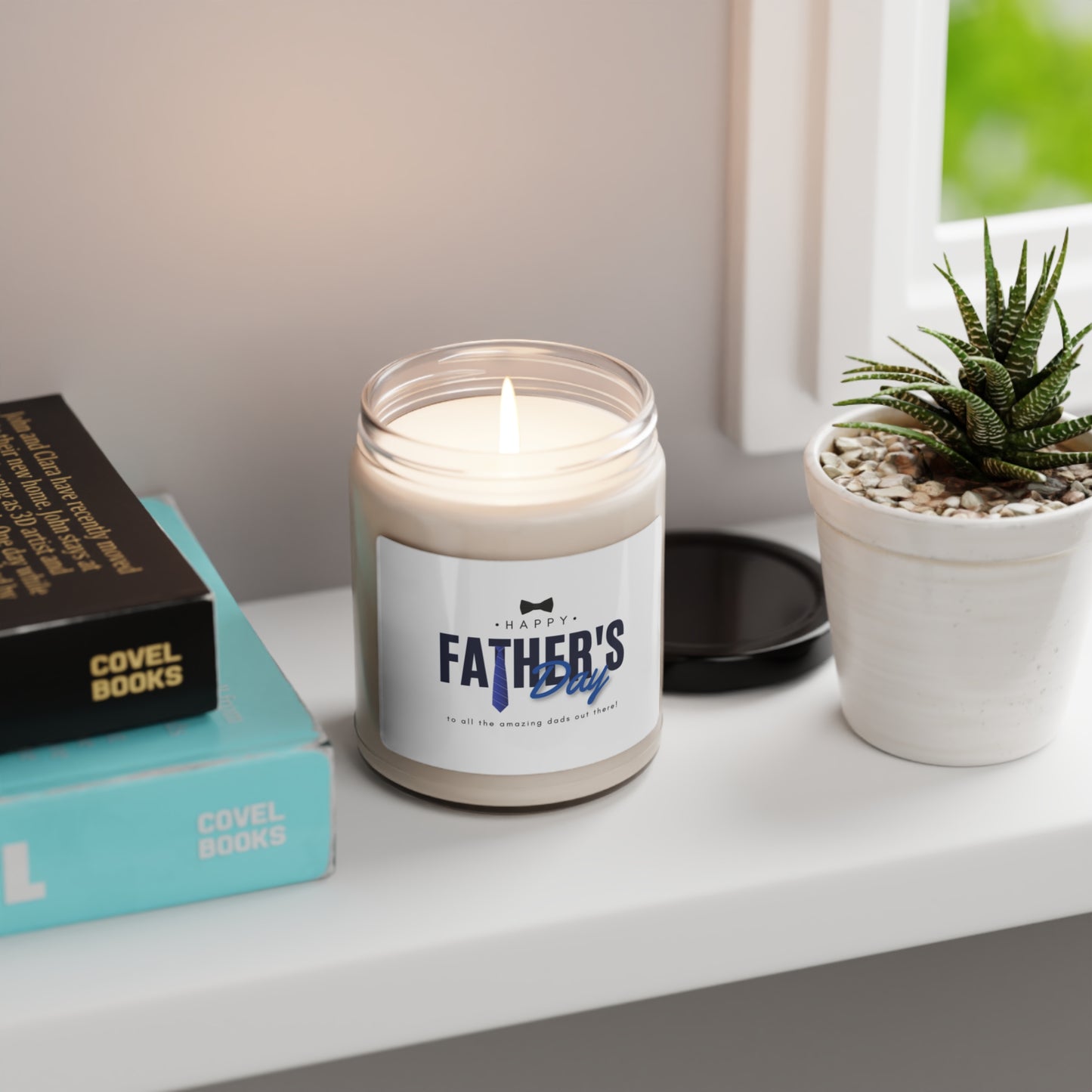 Father's Day Scented Soy Candle Gift, 9oz