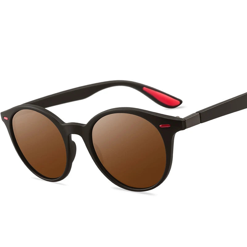 Unisex Retro Rivet Polarized Sunglasses