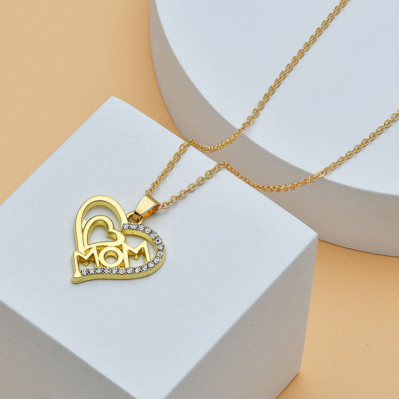 Mom's Heart Diamond Necklace: Perfect for Mother's Day!