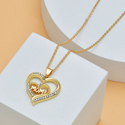 Mom's Heart Diamond Necklace: Perfect for Mother's Day!