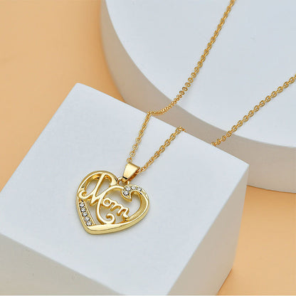 Mom's Heart Diamond Necklace: Perfect for Mother's Day!