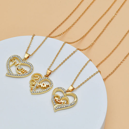 Mom's Heart Diamond Necklace: Perfect for Mother's Day!