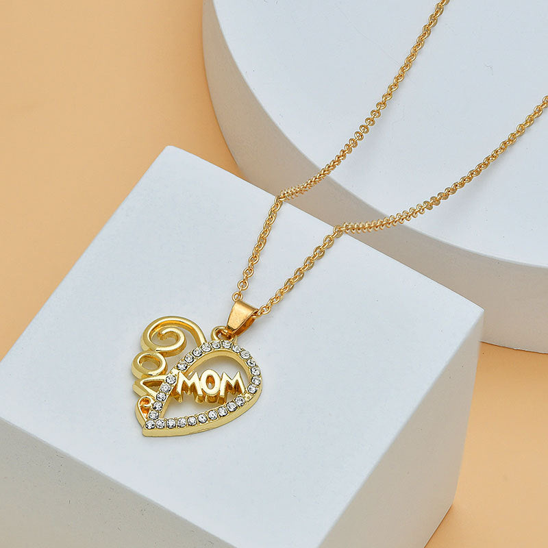 Mom's Heart Diamond Necklace: Perfect for Mother's Day!