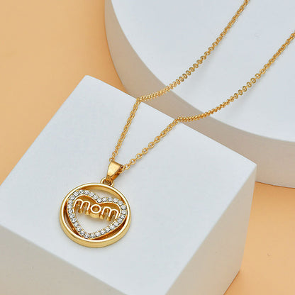 Mom's Heart Diamond Necklace: Perfect for Mother's Day!