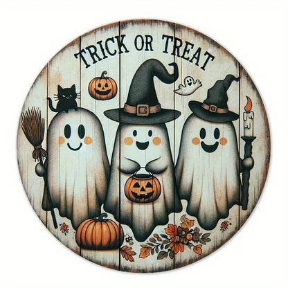 Charming Ghost Trio Wooden Wall and Door Decor