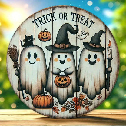 Charming Ghost Trio Wooden Wall and Door Decor