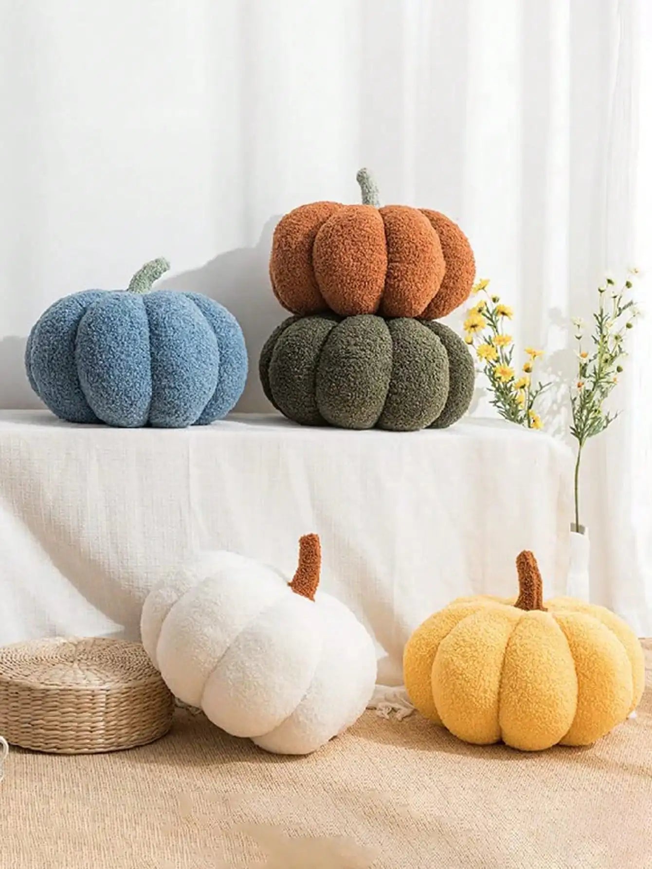 Soft Pumpkin Pillow Sofa Cushion Bedroom Decoration Kids Gifts Baby Soothing Hallowen Decoration Plushies Toys Outdoor Pillows