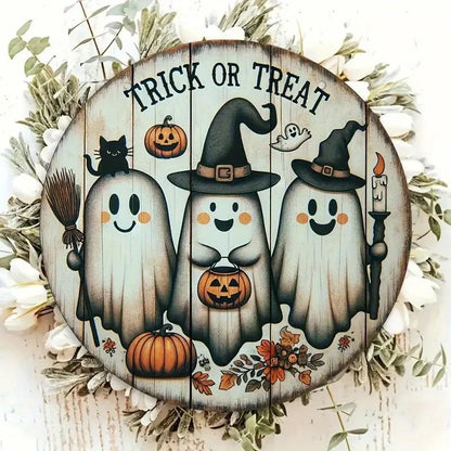 Charming Ghost Trio Wooden Wall and Door Decor