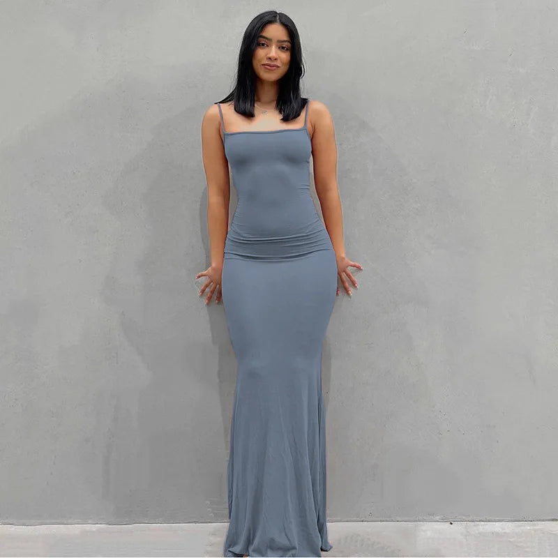 Starry Night Satin Maxi Dress