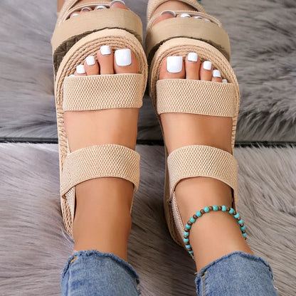 Bare Essentials Slingback Wedge Sandals