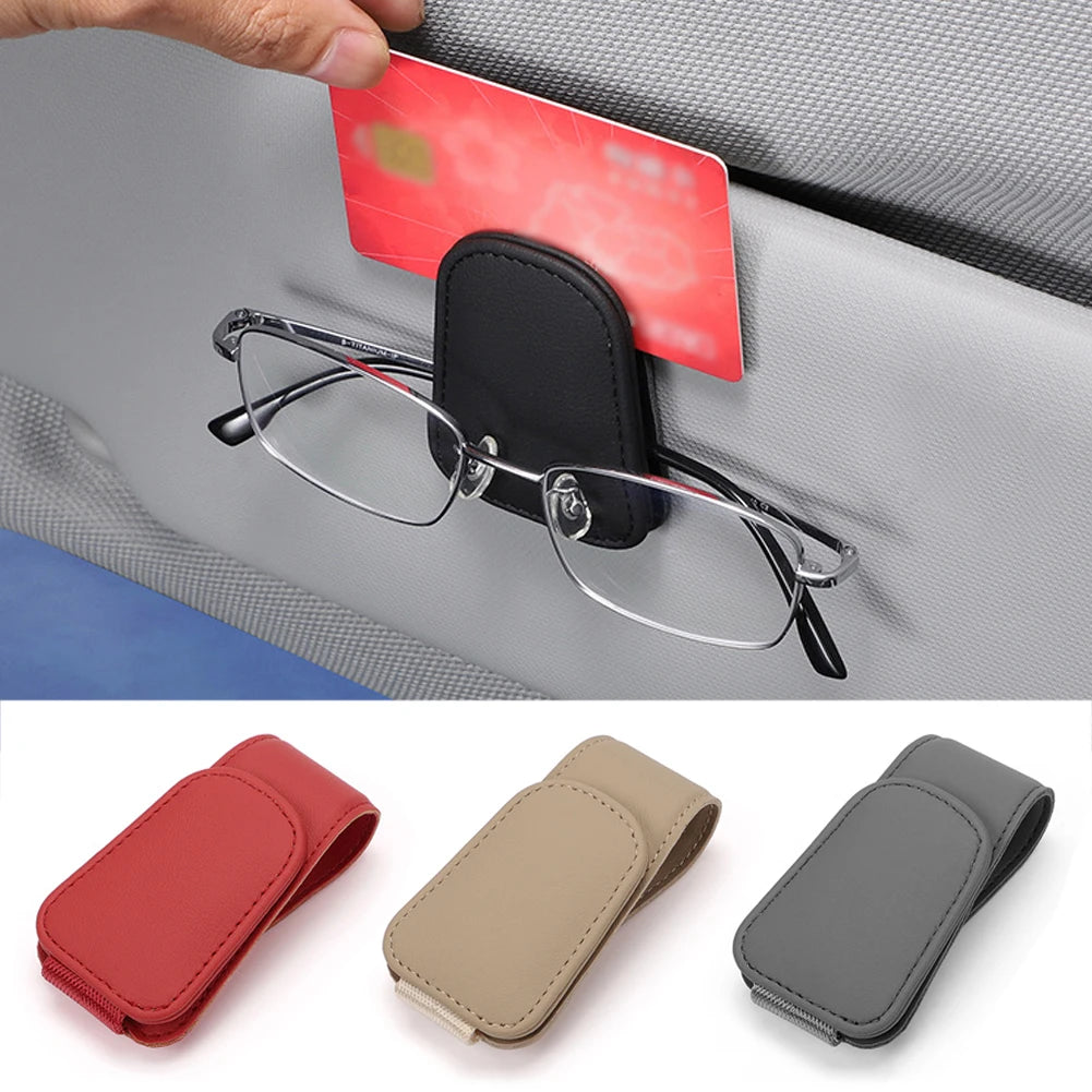 DriveGuard: Car Sun Visor Sunglasses Holder